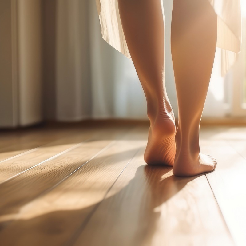 Cork flooring comfort